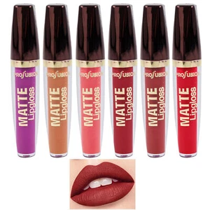 6 Pc Assorted Matte Lip Gloss Lipstick Bold Colors Cream Beauty Cosmetics 0.21oz - Picture 1 of 1