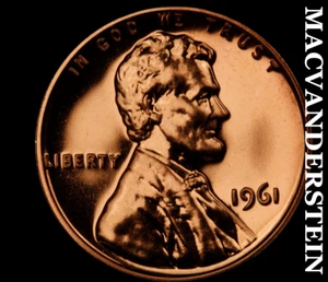 1961 Lincoln Memorial Cent - Choice Gem Proof Lustrous No Reserve #C4438 - Picture 1 of 2