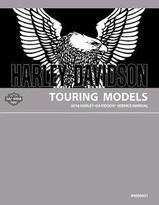 Printed Service Repair Work Shop Manual 2018 Harley Davidson Touring Models - Picture 1 of 18