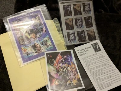 Estampillas originales de la trilogía de Star Wars / San Vicente y Togo / 1997 / Lote de 3 hojas Foto 1 de 4