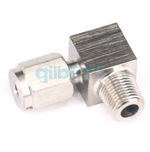 1/8" BSPT Male- Fit 3mm OD Tube Elbow 304 Stainless Ferrule Pneumatic Fitting - Picture 1 of 4