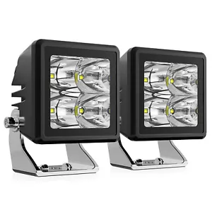 LED Work Light Bar Spot Pods Flood Bezel-Less Driving Fog Lamp For Off-Road ATV - Bild 1 von 13