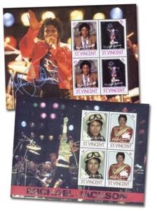 St. Vincent 1985 - Michael Jackson 2 Souvenir Sheets - SC #898 and 901 - MNH - Picture 1 of 1