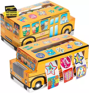 1080 Count Teacher Reward Motivational Stickers, Bulk Rolls for Students, Classr - Picture 1 of 9