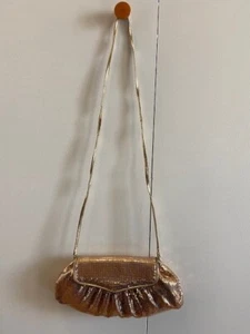 Whiting & Davis - Gold Sequined Vintage Clutch Evening Bag - with Shoulder Strap - Picture 1 of 7