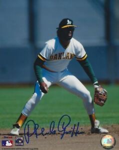 Signed 8x10 ALFREDO GRIFFIN  Oakland A's Autographed photo - w/COA