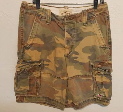 Pantalones Cortos Carga Sueltos Y2K Hollister De Colección Para Hombres 30 The Grunge Skate Vibe... LEER Foto 1 de 2