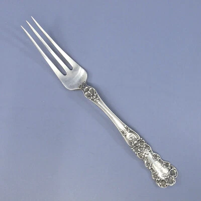 Tenedor de frutas de plata esterlina BUTTERCUP by GORHAM 27 g 6" monograma "JH" Foto 1 de 4