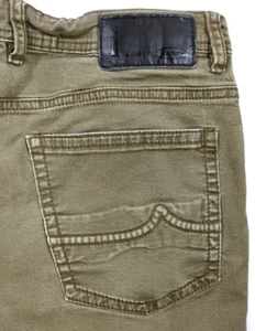 Jeans By Buffalo Mens 34x32 Olive Green Skinny Fit Stretch Denim Pants BDB - Picture 1 of 11