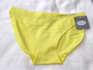 Calvin Klein Ombre Bikini size M Panty Underwear D3420 yellow soft - Picture 1 of 3