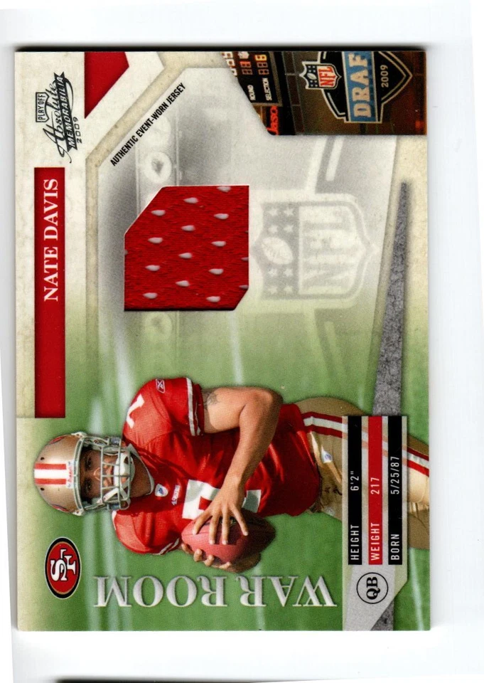 2009 Absolute Memorabilia War Room Materials #9 Nate Davis /250 - Image 1 of 1