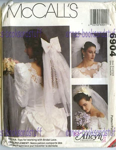McCALL'S 6904 * BRIDAL HEADPIECES and VEILS uncut pattern and instructions - Picture 1 of 4