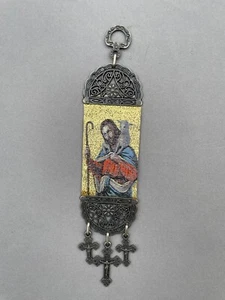 Jesus The Good Shepherd, The Lord, Christ, Small Tapestry Wall Hanging w Crosses - Picture 1 of 5