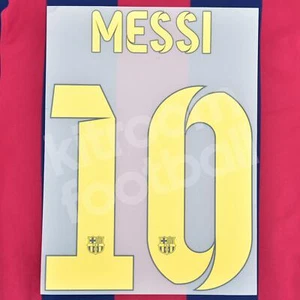 Official Reissue 2014-15 Barcelona Home Name Number Set #10 MESSI Sipesa - Picture 1 of 2