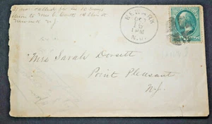 1870 US Stamp Scott #147 3 Cent Stamp Envelope - Washington-Used/Fancy Cancel c - Picture 1 of 4