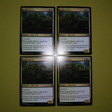Jungle Barrier x4 Explorers of Ixalan 4x Playset Magic the Gathering MTG