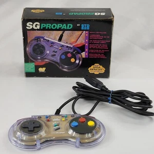 Sega Genesis SV-434 SG ProPad Clear Turbo Controller With Original Box VG - Picture 1 of 10