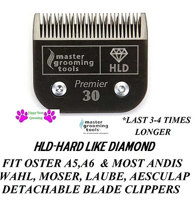 MASTER GROOMING TOOLS HLD(HARD LIKE DIAMOND)PRO Pet Grooming 30 Blade*FitMany Andis,Oster,Wahl Clipper