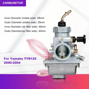 Carburetor Carb Fit For Yamaha TTR125 TTR-125 2000-2004 DT125 87-88 Motorcycle - Picture 1 of 10