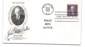 1960 John Foster Dulles FDC - Scott #1172 - Picture 1 of 2