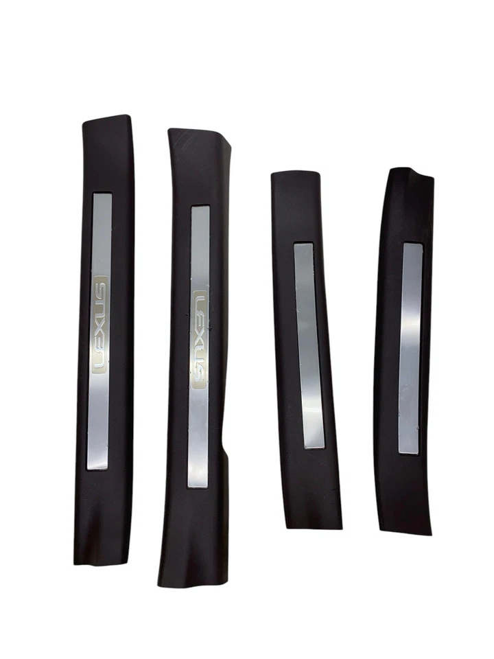 2018-2022 LEXUS RX450h OEM FRONT & REAR SILL SCUFF PLATE TRIM SET (4) | BROWN - Image 1 of 4