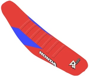 D'Cor Visuals HRC Ribbed Red/Blue Seat Cover (30-10-506) - Picture 1 of 1