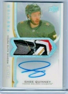 2020-21 Upper Deck Premier Gage Quinney Acetate Rookie Patch Auto #'ed 006/249 - Picture 1 of 1