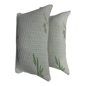 4x Hollow Fiber Bamboo Bed Pillow Orthopaedic Neck Back Support Hypoallergenic - Picture 1 of 5