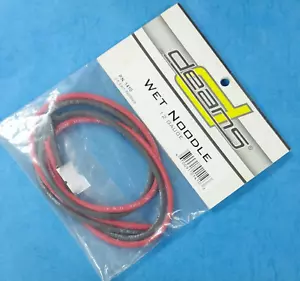 (Deans 1410) W S Deans 12 Gauge Wet Noodle 2 ft. Each Red/Black Silicone Wire - Picture 1 of 2
