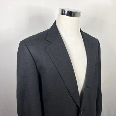 Brooks Brothers 42R Makers BrooksEase Sport Coat Gray Wool Three Button Vented - Image 1 of 4