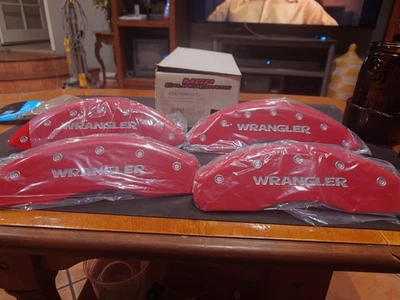 Disc Brake Caliper Cover MGP Caliper Covers 42007SWRGRD Jeep Wrangler 2007-2018 - Image 1 of 2