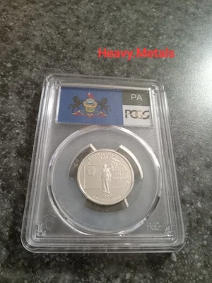 1999-S PENNSYLVANIA Silver Proof Quarter PR70 PCGS FLAG LABEL NICE LOW PRICE!! - Image 1 of 4