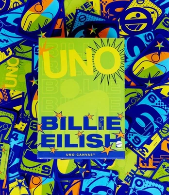 UNO Canvas Billie Eilish UNO Card Deck Mattel Limited Edition - In Hand - Image 1 of 4