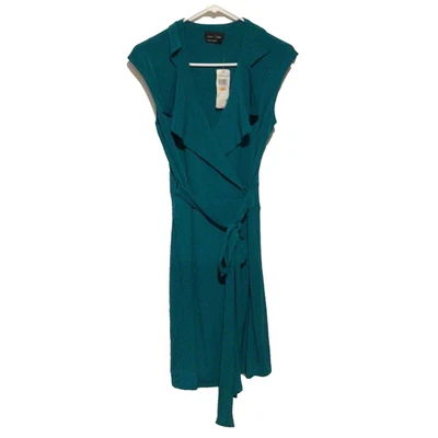 Nuevo con etiquetas Vestido Max and Cleo Verde Sin Mangas Cuello en V Envolvente Para Mujer Talla Pequeña’ Foto 1 de 4