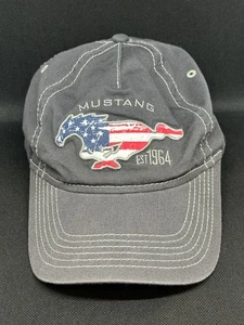 Mustang Mütze Herren verstellbar grau amerikanische Flagge bestickt EST1964 - Bild 1 von 9
