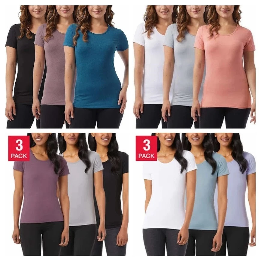 New 32 Degrees Womens Cool Tee 3 Pack