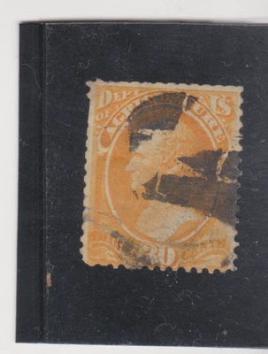 US Scott #O9 Used Agriculture Department Official Stamp VF CV $280. - Image 1 of 2