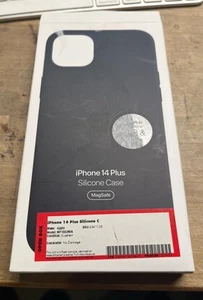 GENUINE Apple Silicone Case For iPhone 14 PLUS - Midnight - Used - Picture 1 of 8