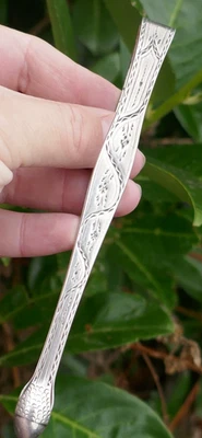 Georgian 1778/1790 Hester Bateman Sterling Silver Sugar Tongs with Acorn Design - Image 1 of 4