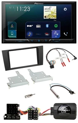 Pioneer Lenkrad Bluetooth USB 2DIN DAB Autoradio für Audi A4 1999-2001 - Bild 1 von 4
