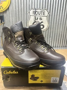 Cabelas Men's 7” Rimrock Hikers Boots Goretex Brown Leather # 819600 Size 9EE - Picture 1 of 9