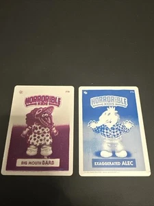 Horrorible Kids Series 9 273a Cyan & 272b Magenta Printing Plate Bettlejuice GPK - Picture 1 of 3