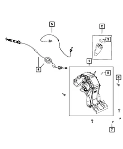 Genuine Mopar Transmission Shifter 68186149AH - Picture 1 of 6