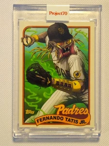 Topps Project 70 1989 Topps Baseball Fernando Tatís Jr. #411 Alex Pardee 2021 - Imagen 1 de 2
