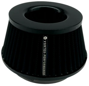 Air Filter 3 3.5 4 inch inlet small slim BLACK - Picture 1 of 17