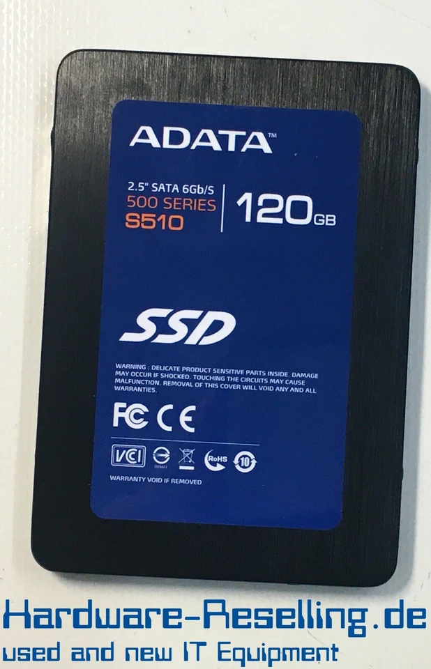 ADATA 120GB AS510S7-120GM-DL2 2,5 ZOLL SATA SSD - Bild 1 von 1