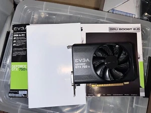 EVGA GeForce GTX 750Ti 2GB GDDR5 显卡 - 全新带盒 - 已测试,带 EVGA 海报 - 第 1 张/共 4 张