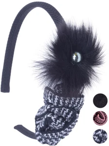 Burlesque FLEECY Headpiece Feather & Tüll ROSE Haarreif Rockabilly Retro - Bild 1 von 9
