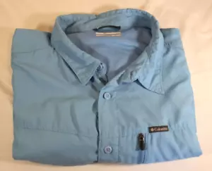 Columbia Omni-Shade Vented Fishing Shirt Mens XXL ~ Short Sleeve Camp 2XL - Picture 1 of 7