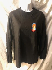 RARE GIRL Skateboards Orphan Annie Black Longsleeve T-Shirt Mens SZ Medium - Picture 1 of 6